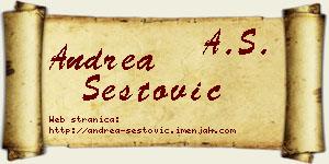 Andrea Šestović vizit kartica